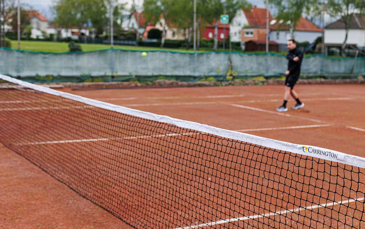 Red de Tenis Club Torneo de 3 mm – Red Especial Tierra Batida con una Banda no ensuciada
