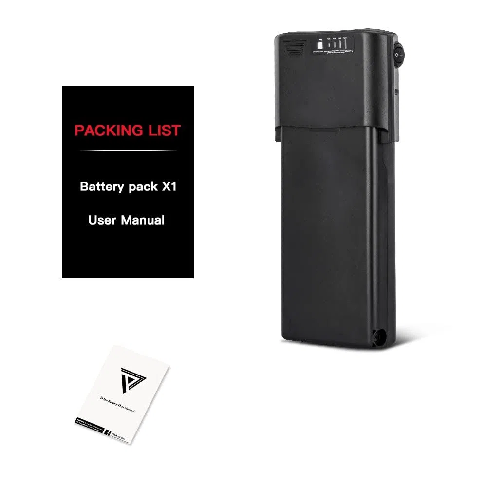 SEASON Batería 36V Bicicleta eléctrica de Recambio 10.4Ah E-Bike Lithium-Ion Battery para MIFA Zündapp, Sistema de propulsión Bafang o Ansmann