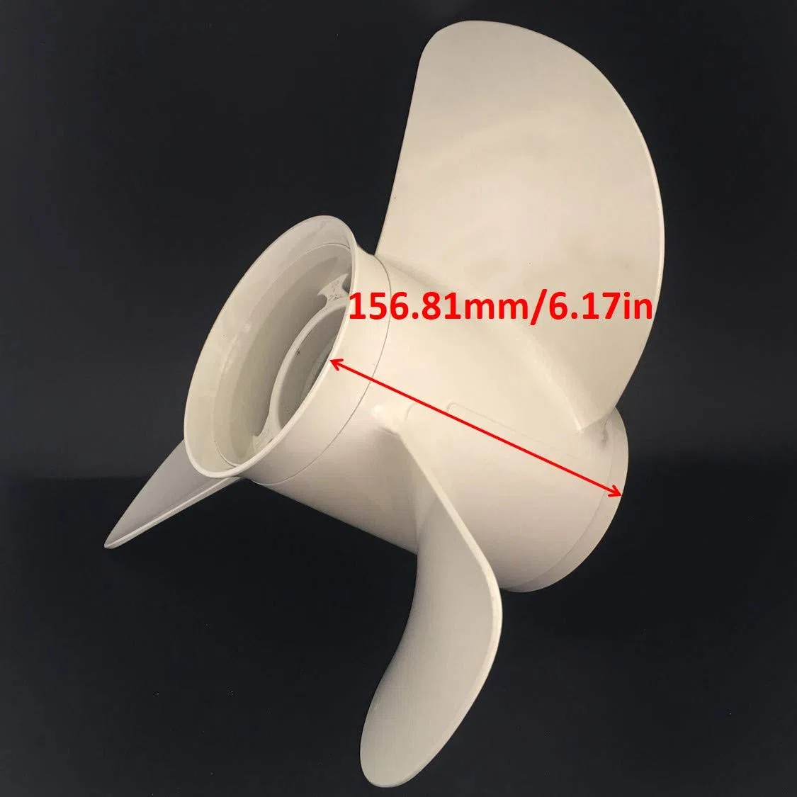 Boat Motor Hélice de Aluminio 13 1/4x17-K para Yamaha 60HP 70HP 75HP 80HP 85HP 90HP 115HP 130HP Motor fueraborda 6E5-45945-01-00 6E5-45945-01-EL T85-04020000 13.25x17
