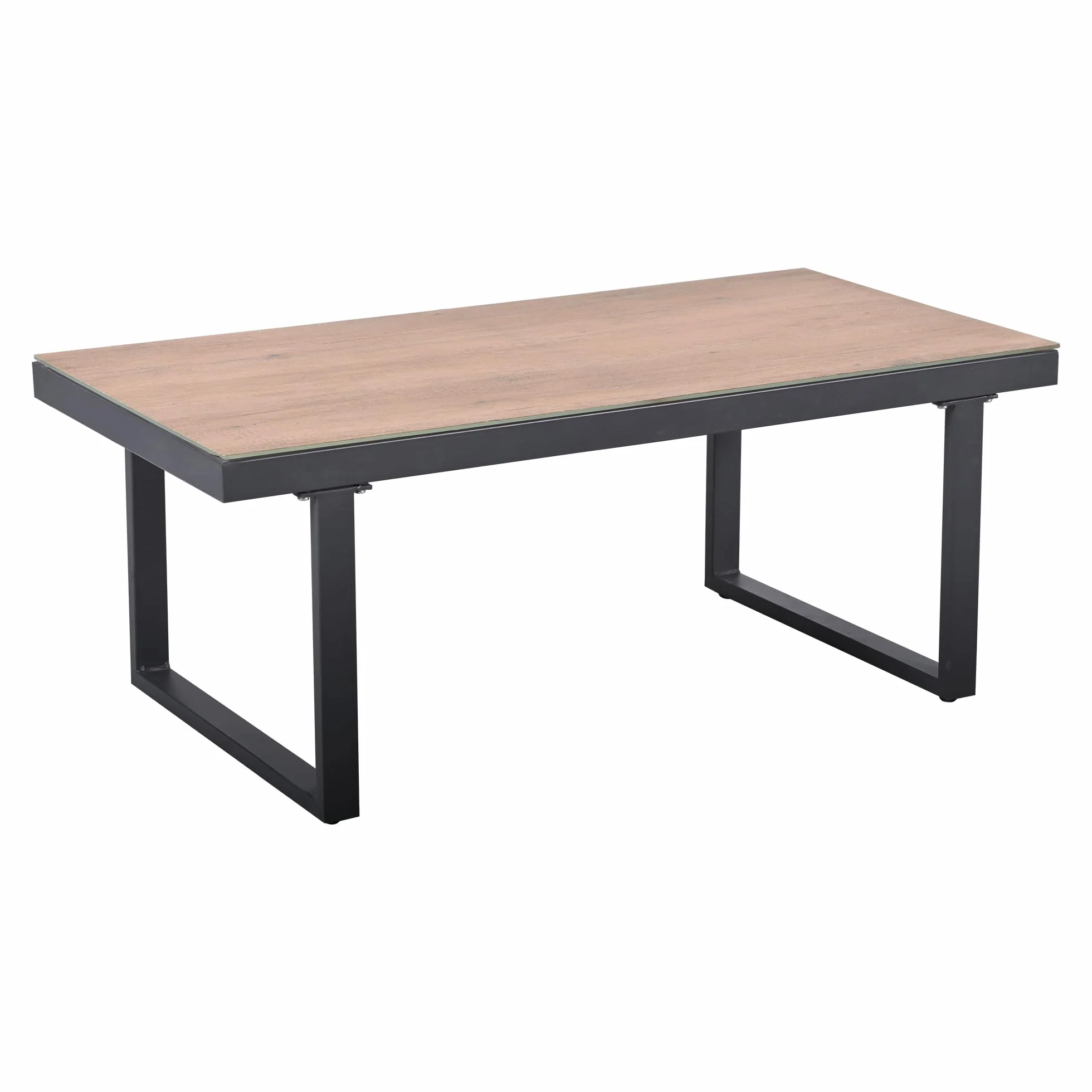 TIZZ Juego de muebles de jardín, sillones de jardín, sofá esquinero, cama relax al aire libre, mesa de café, se puede convertir en una cama reclinable, acero galvanizado, gris