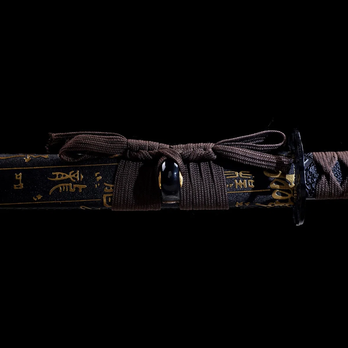 Katana de Madera Hecha a Mano de 103 cm,Vaina Envuelta en Cuero,Hoja Hecha de bambú,Espada samurái de Madera para Cosplay,Artes Marciales,Kendo,Accesorios,Entrenamiento,decoración