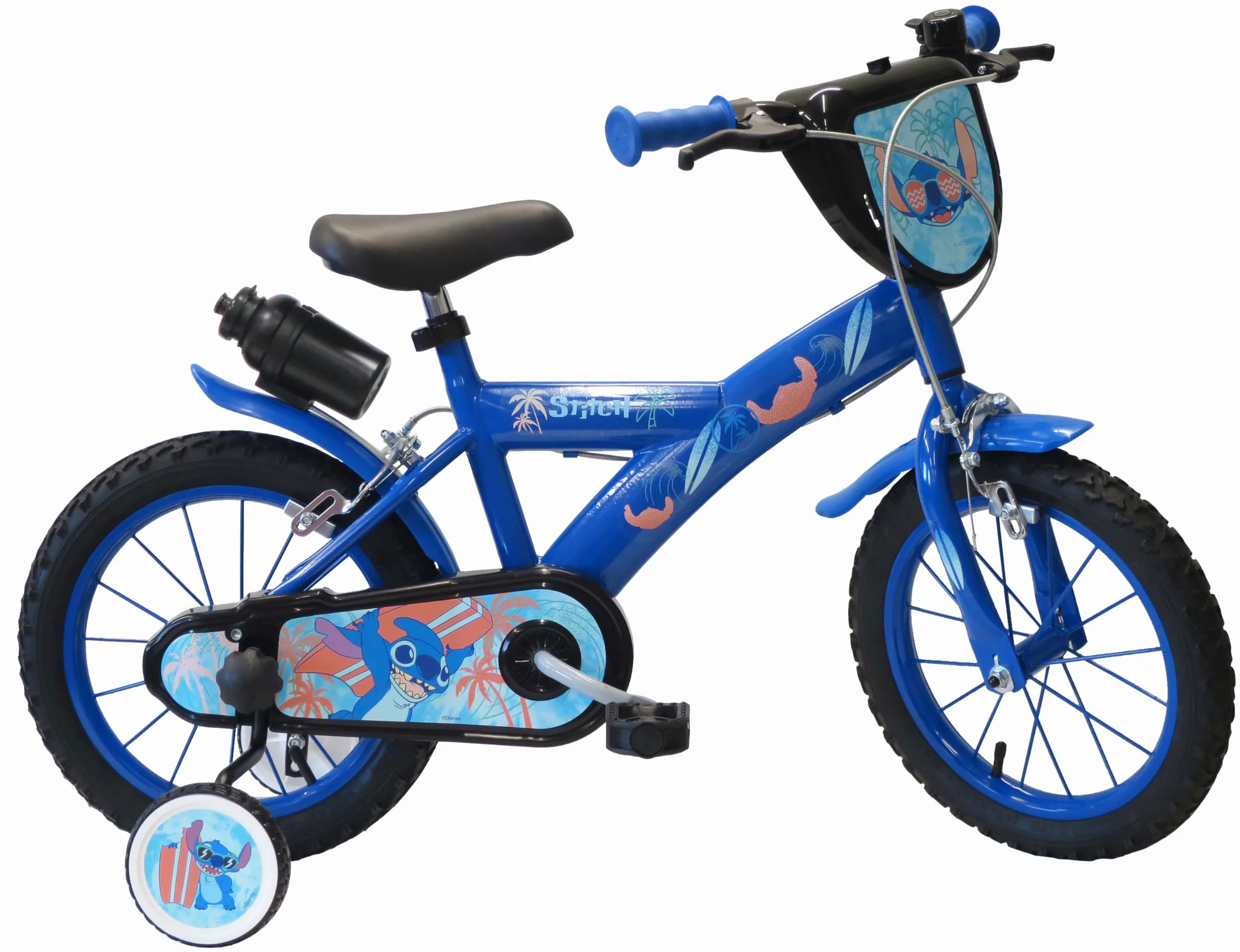Volare Bicicletta Pollici Di Bicicleta de 14 Pulgadas de Stitch, Bebés niños, Turquesa