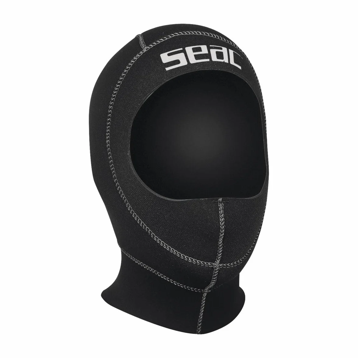 SEAC Unisex's 5mm Standard, Double-Collar Hood in Ultraspan/Fire Dry, UV Protection, Suitable for Man and Ladies for Diving
