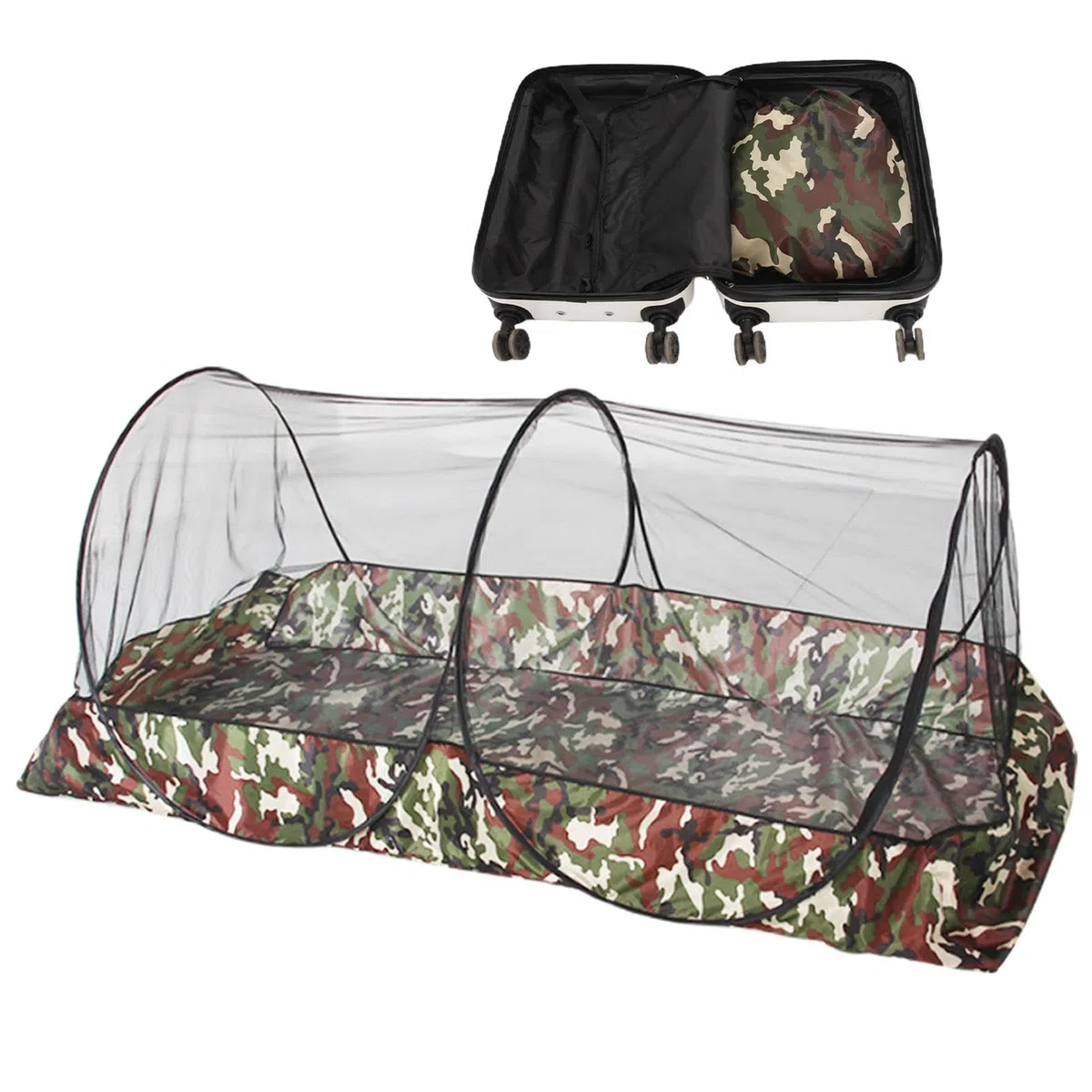 Tienda de campaña de malla para camping, tienda de campaña familiar, malla de brisa, mosquitera para tienda de campaña | Tienda de campaña instantánea interior de verano, buena ventilación, tienda de