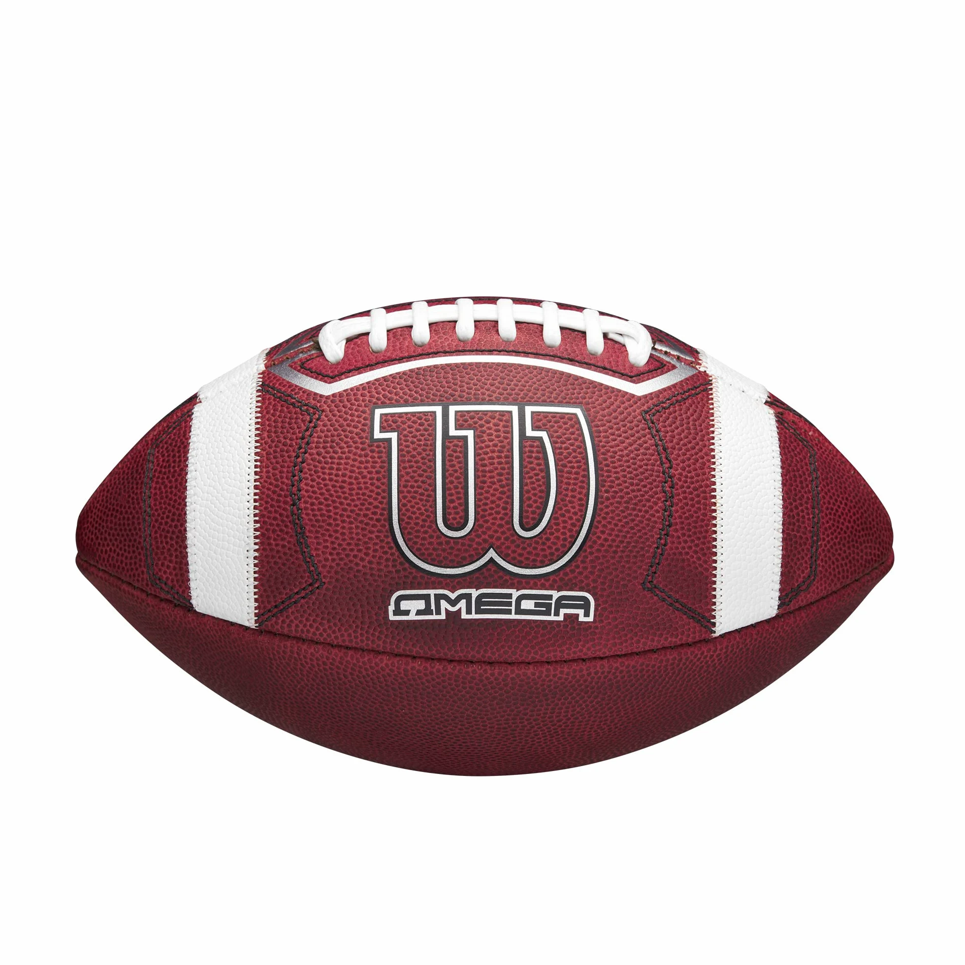 WILSON Omega - Balón de fútbol universitario oficial, tamaño oficial, color marrón