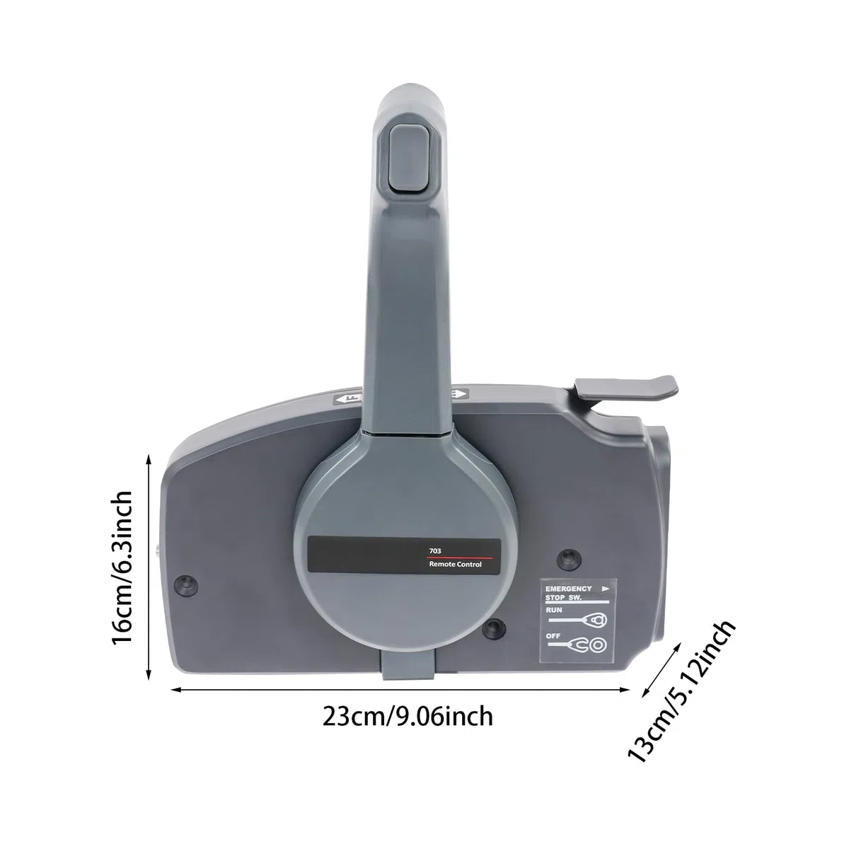 Caja de control remoto fuera de borda ligera, válvula de acelerador y control de palanca de gas con cuerda de seguridad, control preciso, para pequeños barcos de pesca, yates de recreo