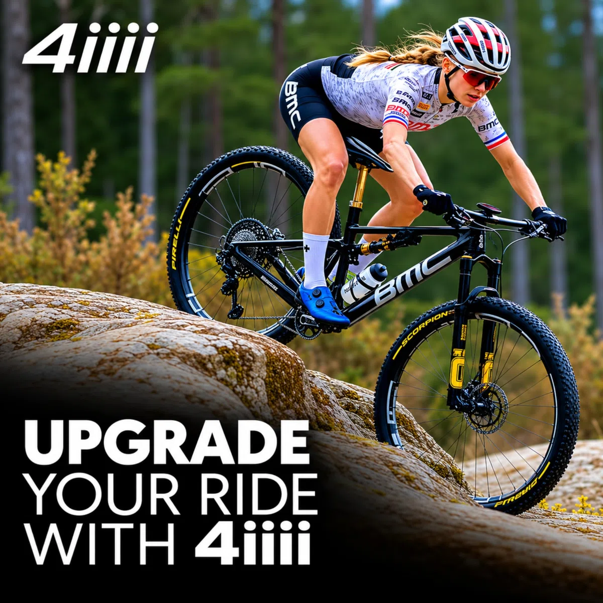 4iiii Precision 3+ Powermeter Ride Ready - Medidor de Rendimiento Ant+ Lado Izquierdo para Ciclismo Exterior e Interior, medición de vatios, cadencia y calorías, Bluetooth, Compatible con Apple Find