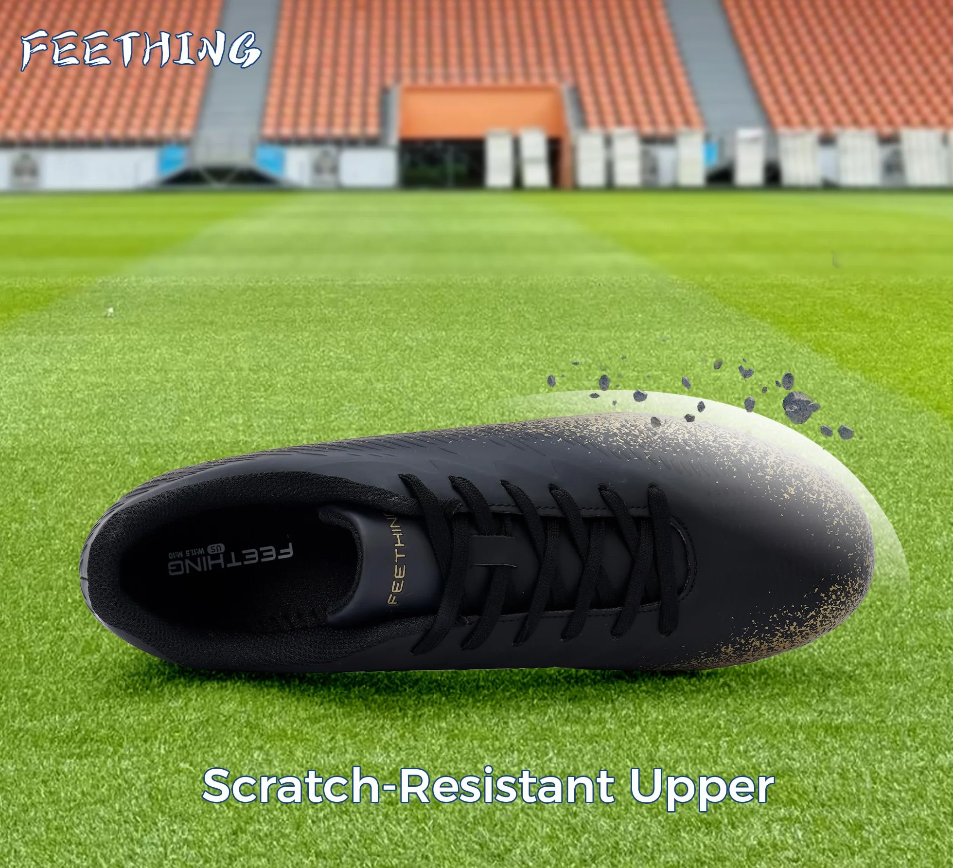 Botas de Fútbol Unisex Adultos Hombre Mujer - para Césped Natural y Artificial Ligeras y Cómodas