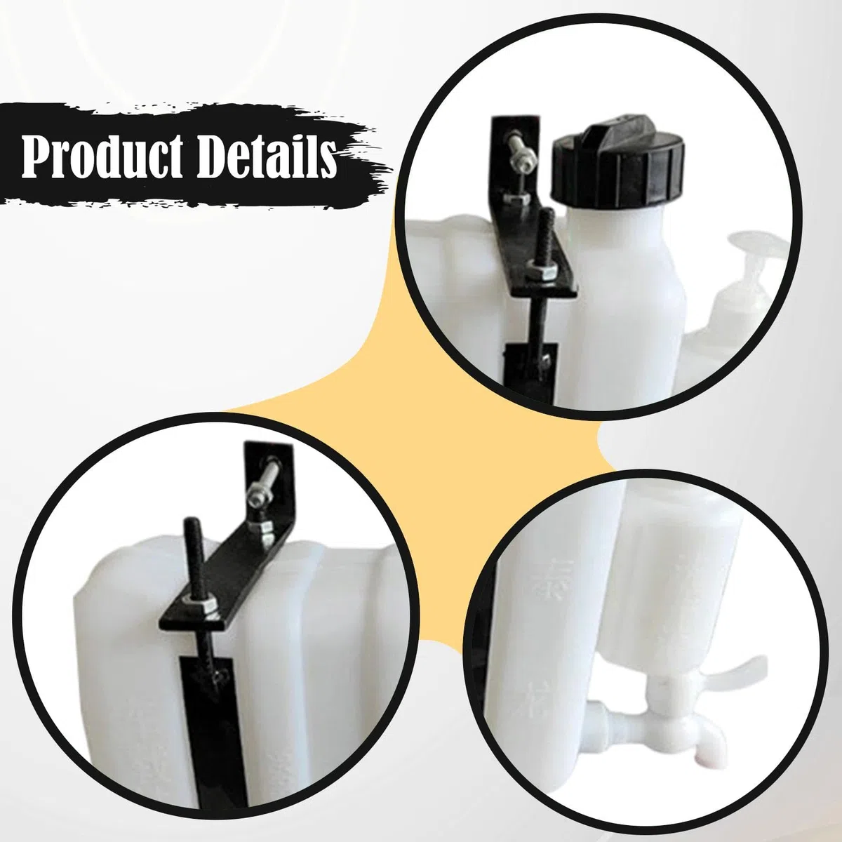 Tanque de Agua Portátil para Camión Depósito de Mano Durabilidad Portátil Capacidad Ampliada Material PP Metal Adecuado para Remolques de Constr