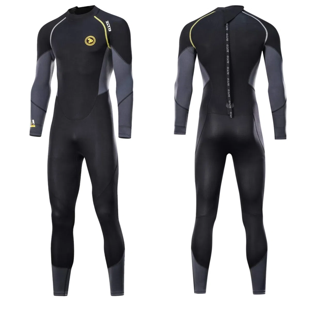Traje de Neopreno ZCCO para Hombre Ultra Stretch 1.5 mm Traje de baño de Neopreno, Traje de Buceo de Cuerpo Completo con Cremallera en la Espalda, Una Pieza para esnórquel, Buceo