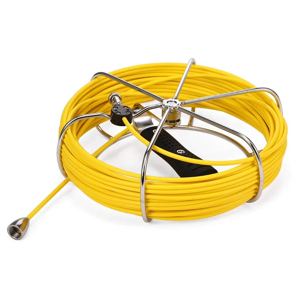 Lixada Cable de Fibra de Vidrio de reemplazo de 20M / 30M / 50M Cable de Repuesto para cámara de inspección de tuberías