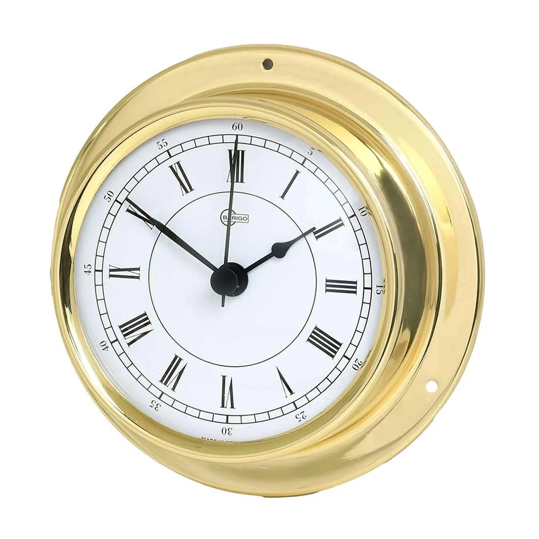Barigo Cabin Equipment Reloj de barco Tempo latón pulido 110mm