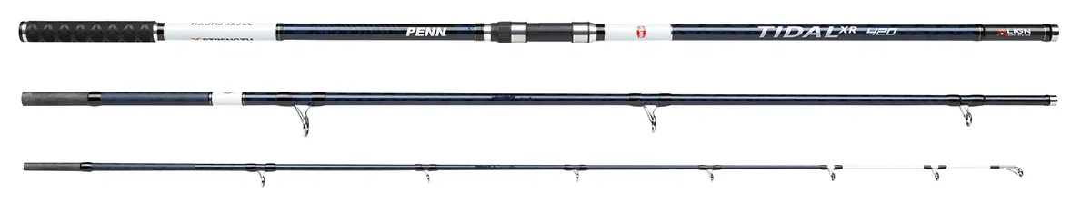 PENN Tidal XR Beach Caster Caña | Caña de surfcasting de Carbono de Alto módulo 30T/40T con tecnología X-Wrap | Lanzamiento a Distancia Extrema para carretes fijos y convencionales | 4,80 m