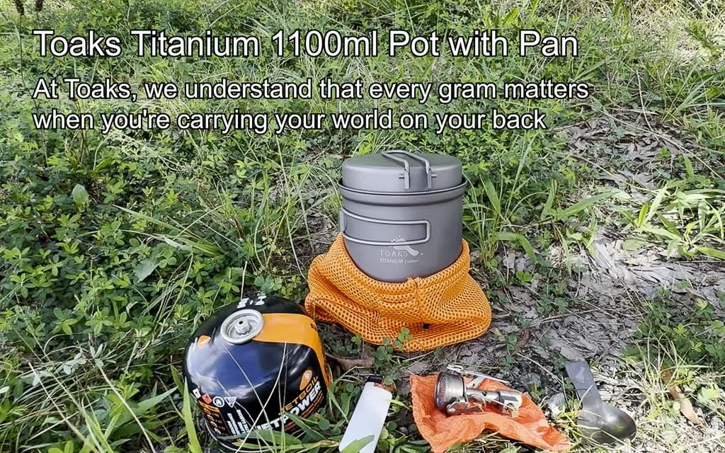 TOAKS - Olla con sartén, Titanio, 1100 ML