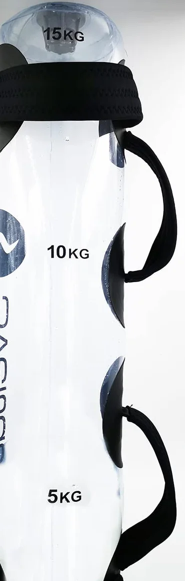 Sveltus Aqua Training Bag Ajustable 15kg Adulto, Unisex, Transparente