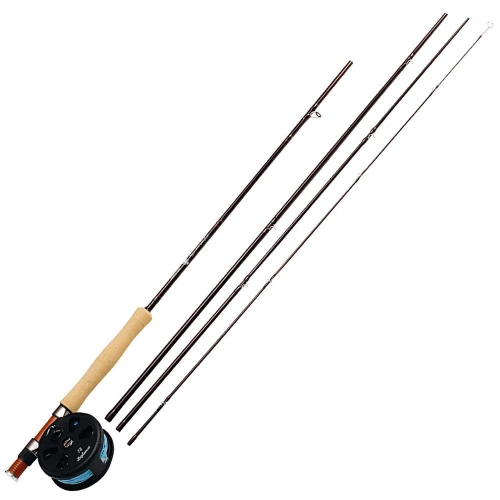 Abu Garcia Combo Diplomat – Kit de pesca con mosca, con caña de pescar y carrete