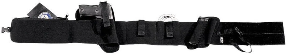 VEGA Faja elástica con Funda para Pistola, Cargador, y grilletes, con Doble Bolsillo Holster 2ET01