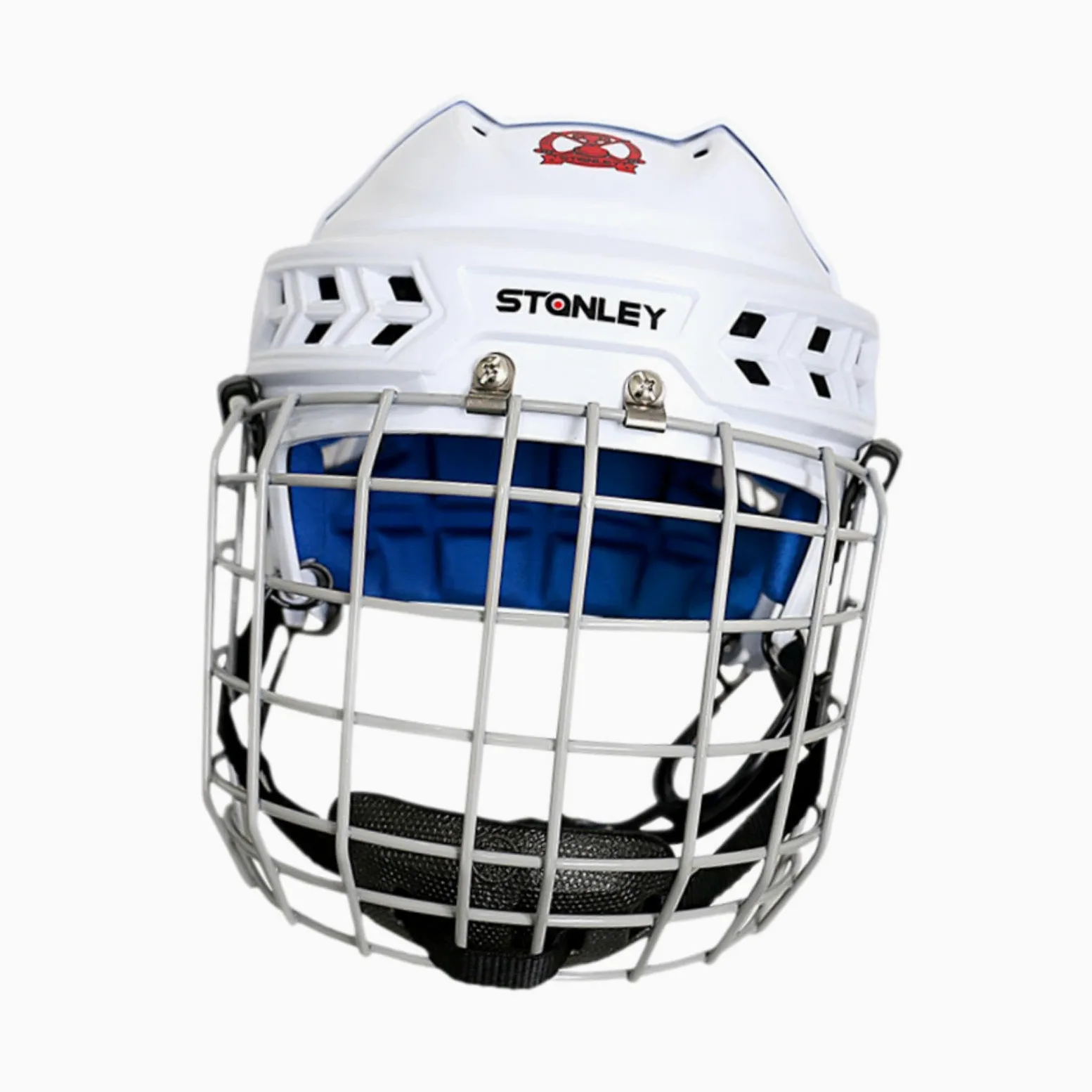 Harilla Casco de Hockey, Casco para Patín de Ruedas Profesional con Correa para La Barbilla, Casco para Patinar sobre Hielo para Práctica de Hockey en Tierras