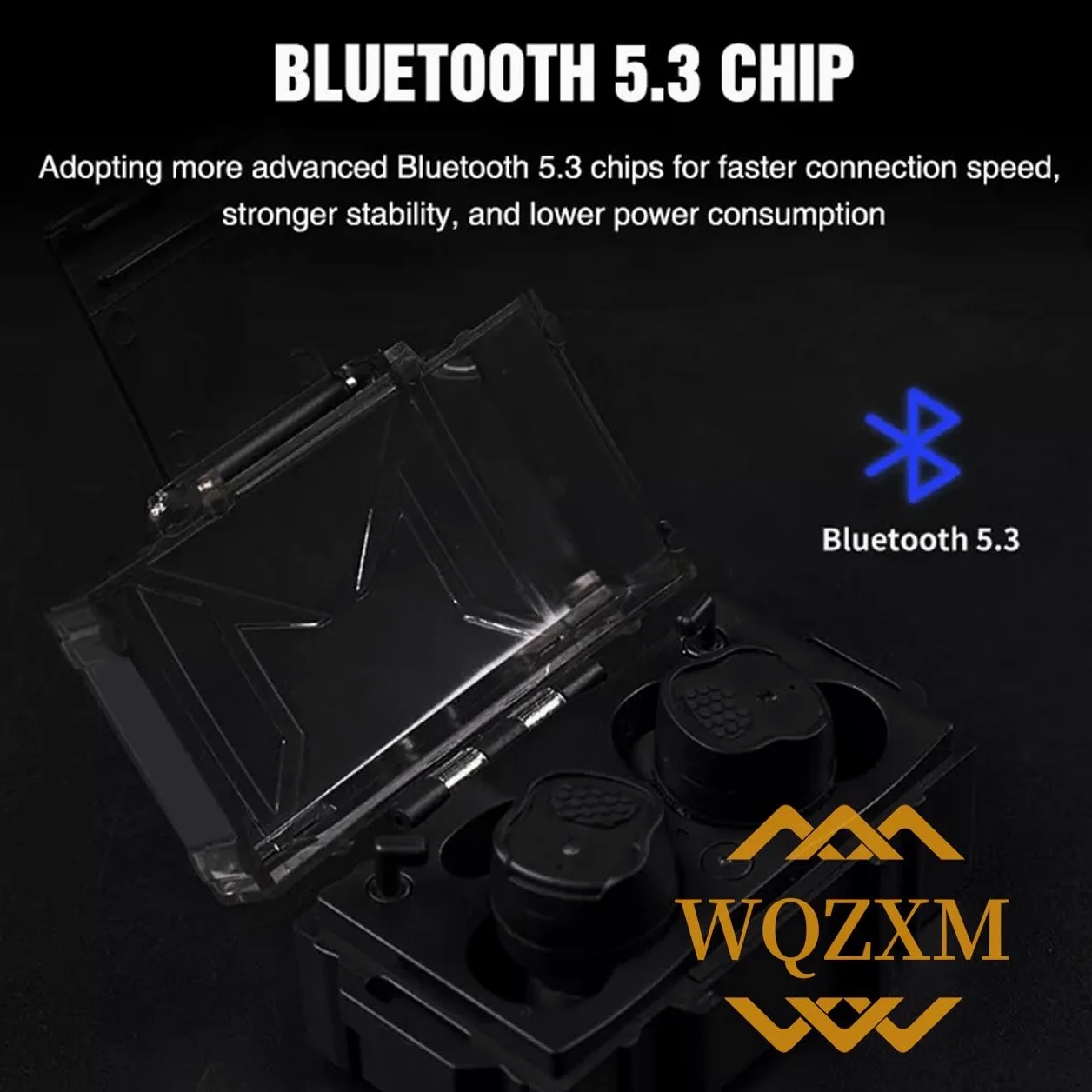 Tapones Bluetooth BT5.3 Military Electronic Noise Reduction Protección Auditiva Tapón Para El Tiro Al Blanco Caza(TAN)