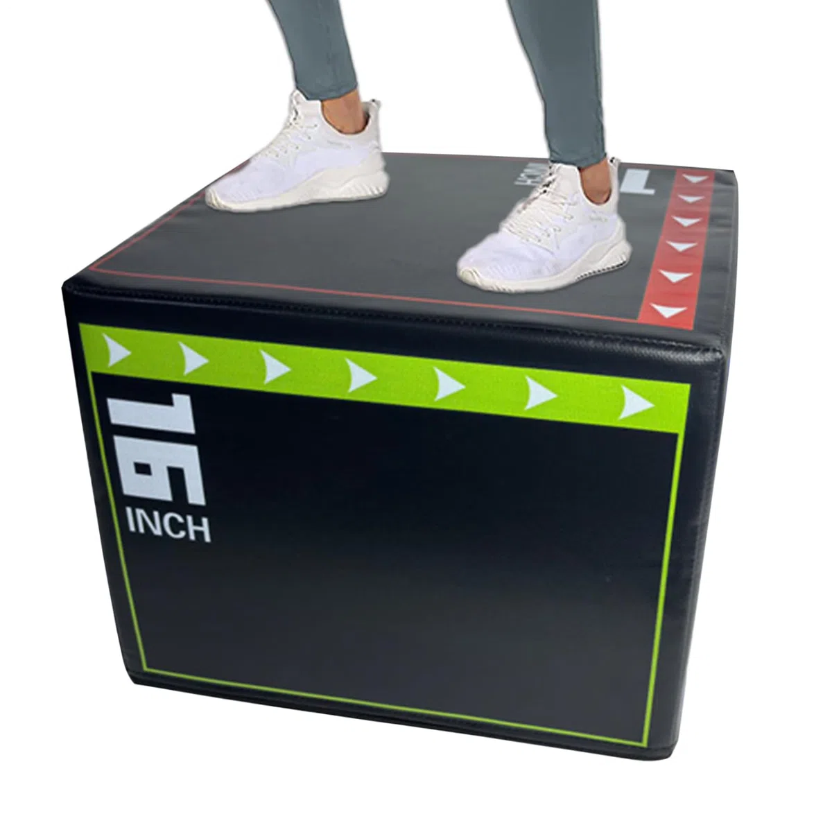 de ejercicios de salto – Cajas pliométricas – Ejercicios de fitness antideslizantes con acolchado de espuma suave y base estable – Equipo de entrenamiento de gimnasio en interiores y exteriores