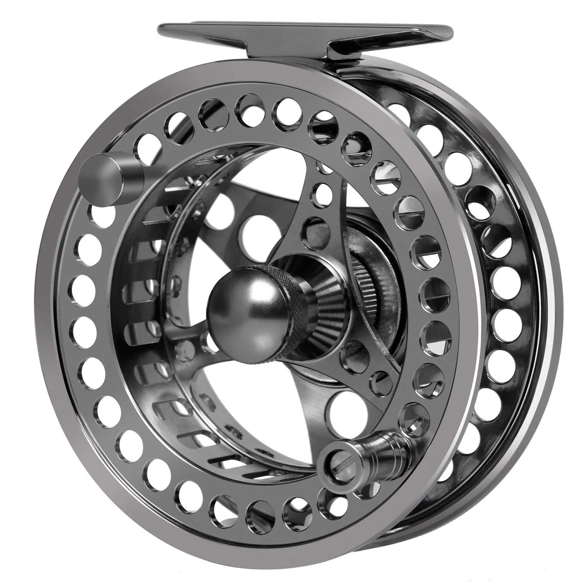 Goture carrete de pesca a mosca 2 + 1BB impermeable 5/6 7/8 Cuerpo de aleación de aluminio