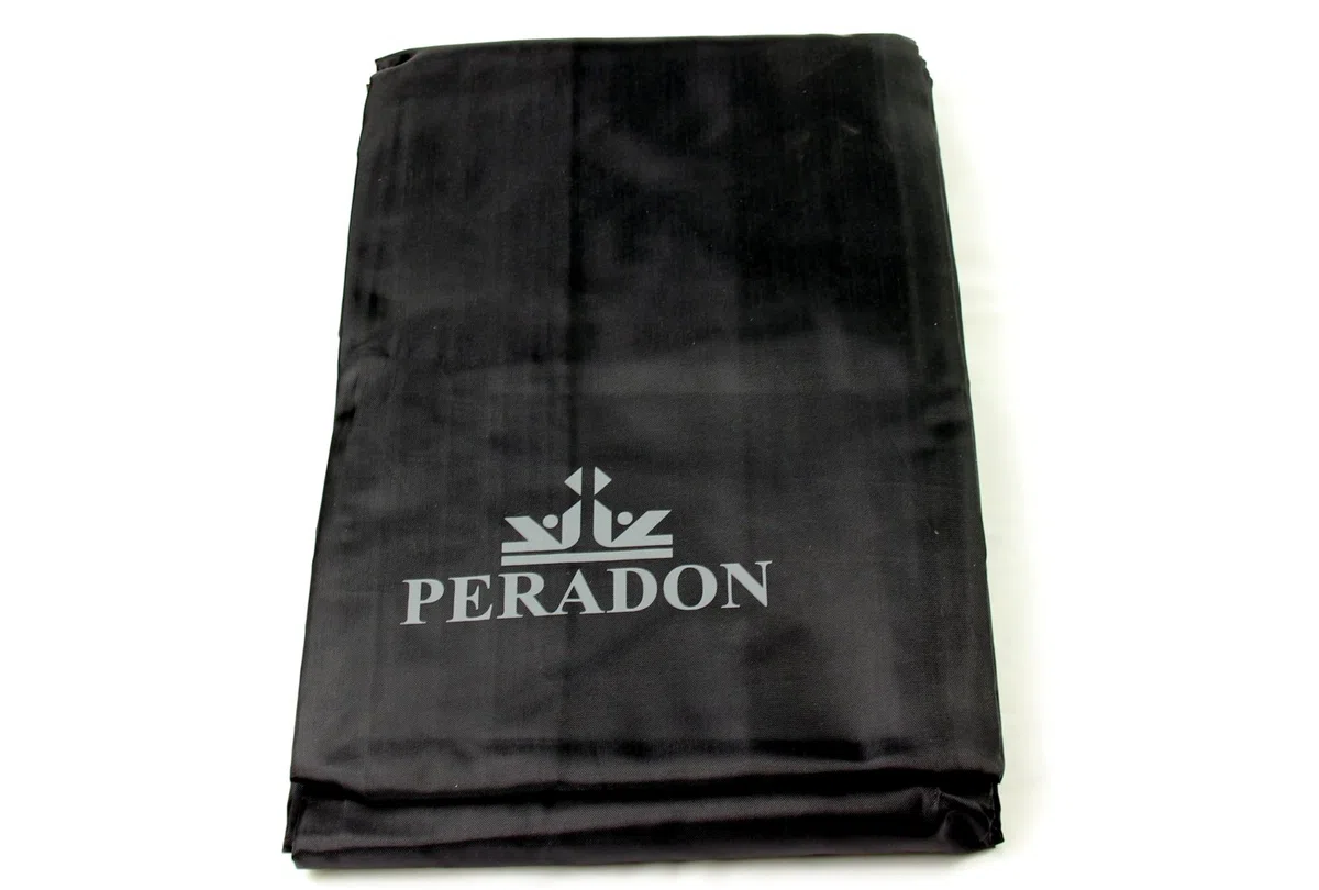 Fitted Black Peradon 12ft Snooker Table Dust Cover by Peradon