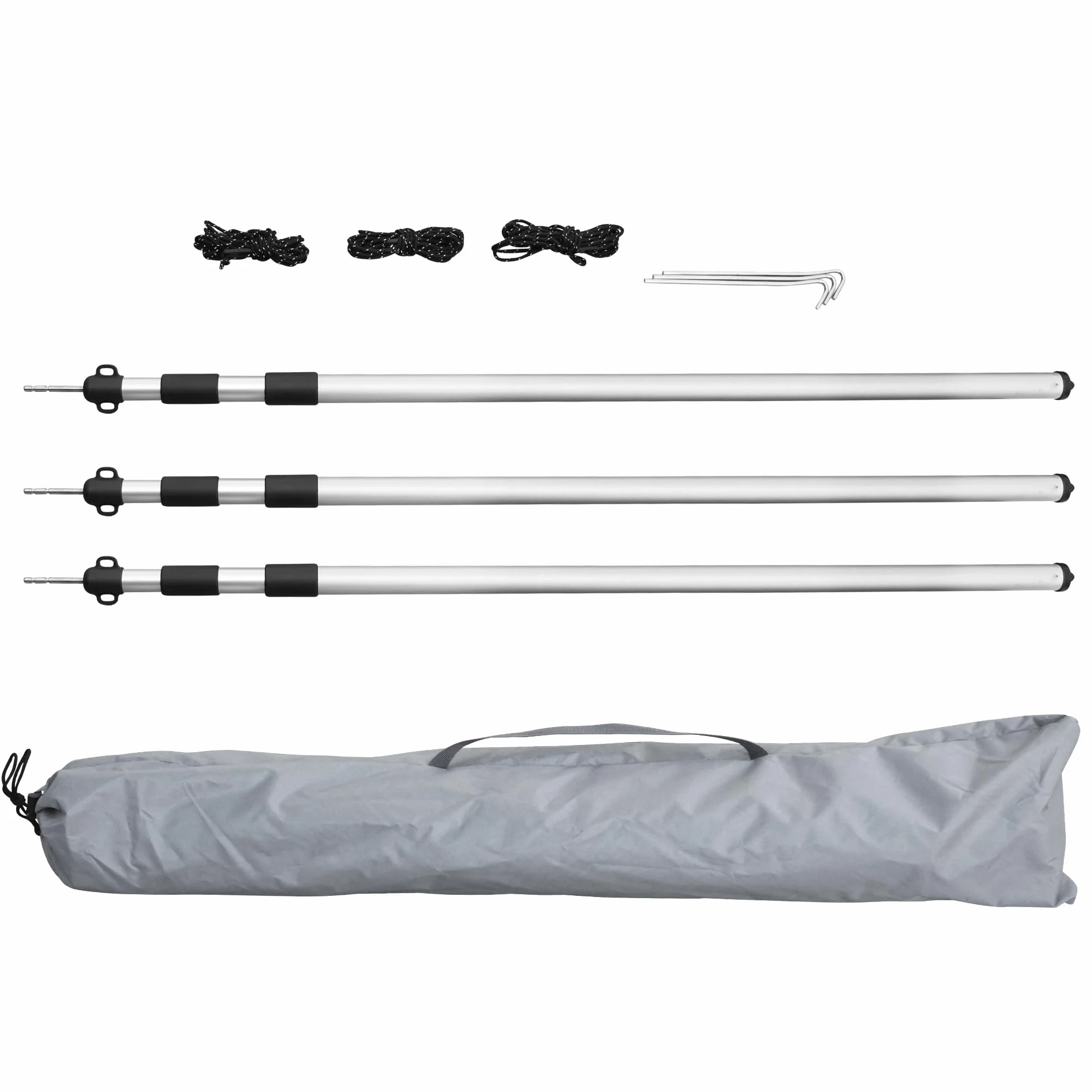your GEAR Toldo para caravana, 4,5 x 2,4 m, incluye barras de apoyo, resistente al agua, 5000 mm
