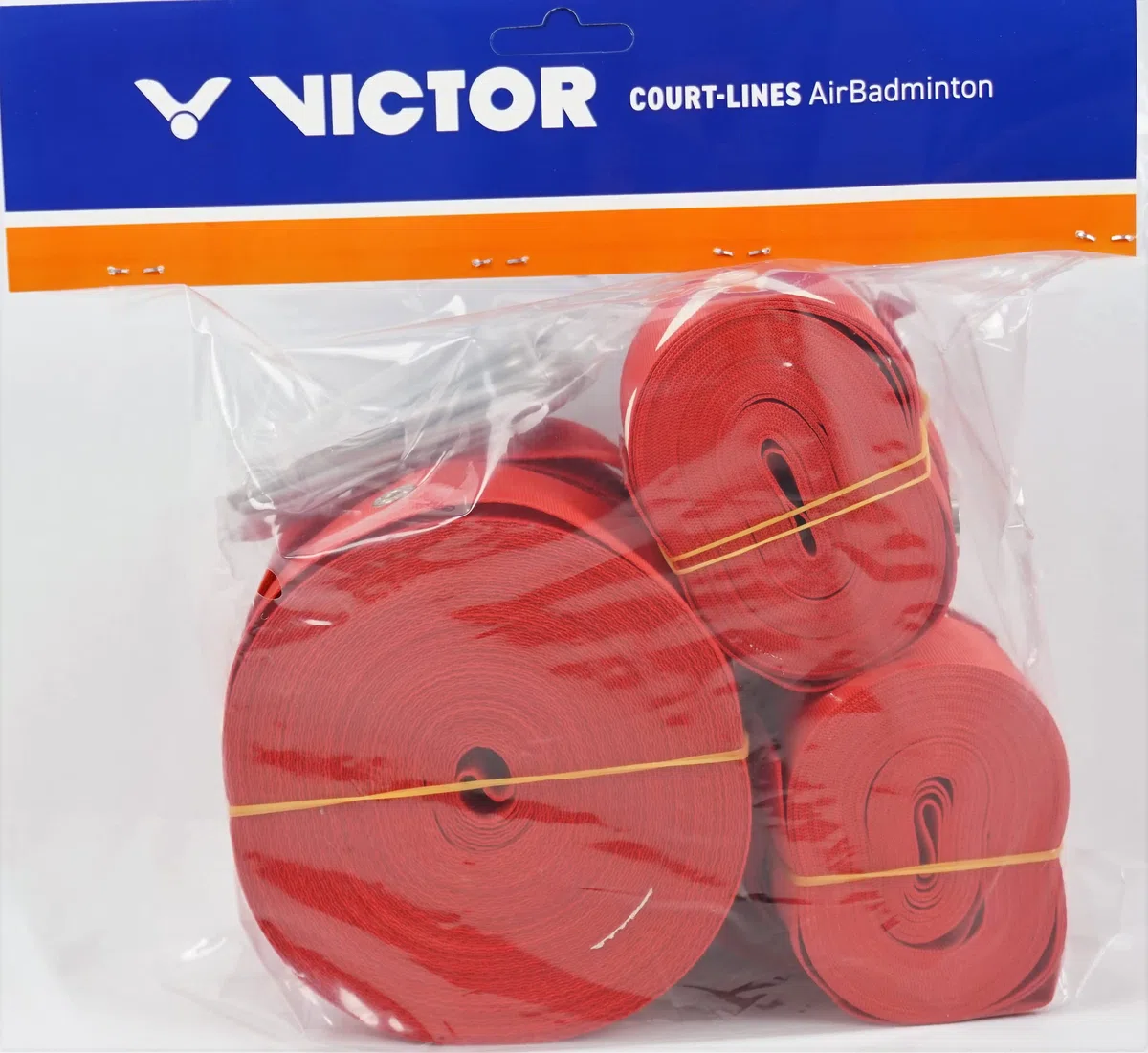 BONMAC Victor Unisex – Adultos Court Lines, Rojo Adecuado para Airbadminton, Court-Lines Airbadminton