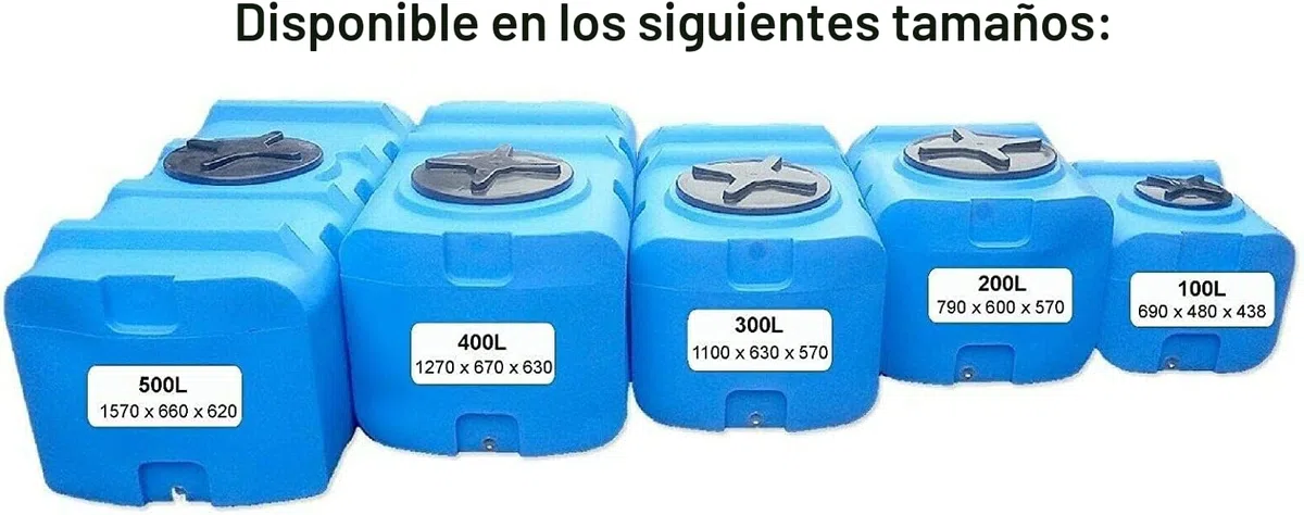 Varile Depósito de Agua Potable de 300 L, sin bisfenol A, Rosca de latón integrada de 3/4", Apto para Alimentos