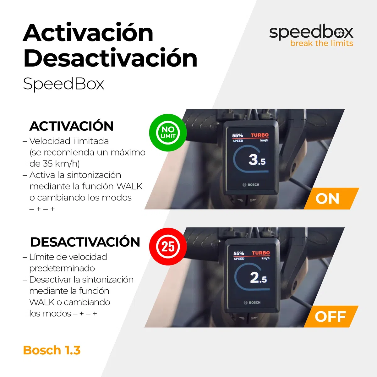SpeedBox 1.3 Compatible con Motores Bosch Performance Line CX (4ª generación) con imán de llanta/Tuning para Bicicleta eléctrica/Smart System
