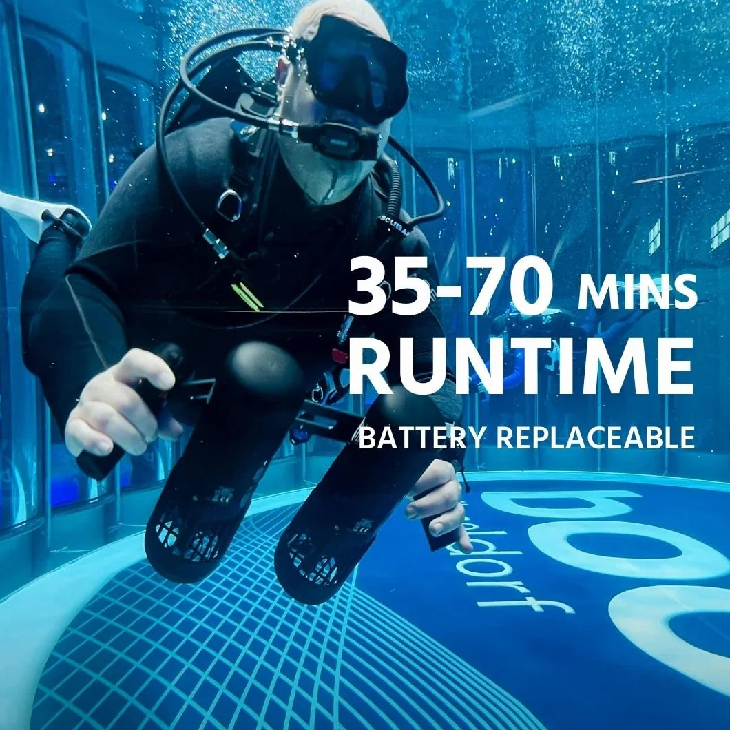 Patinete submarino LEFEET S1 PRO | Módulo de alto rendimiento, velocidad máxima 6,48 km/h, cámara de acción, profundidad 40 m