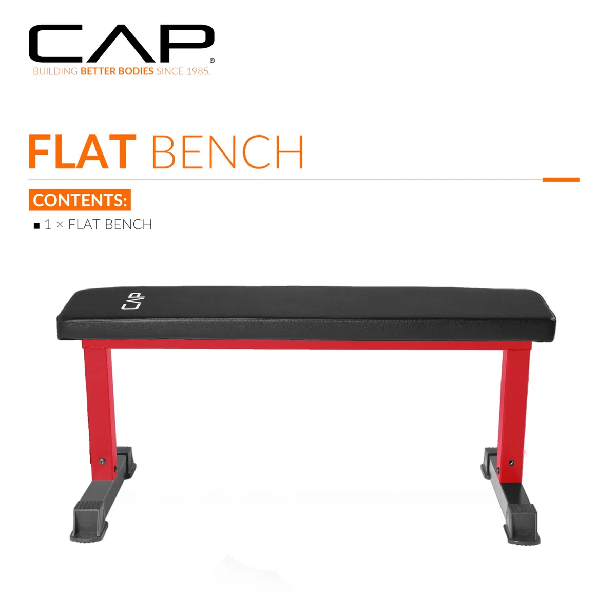 CAP Barbell Banco de pesas plano serie de colores