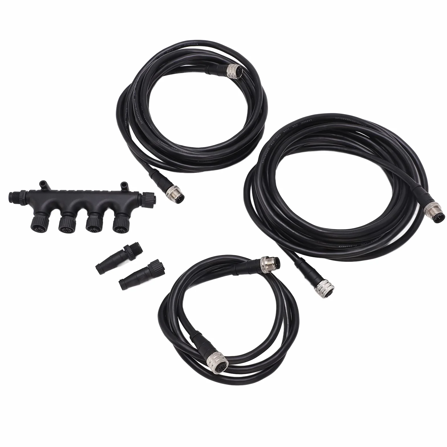 Tbest Ship Yacht Parts Marine Nmea 2000 Kit de Inicio Conector de Cable Combinación de Terminación Abs a Prueba de Herrumbre Universal