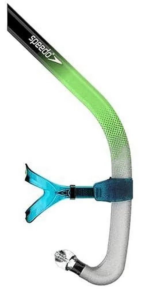Speedo Snorkel de Entrenamiento de natación con Cabeza de Bala, Unisex, Transparente/Bitmax Hypersonic Blue, Talla única