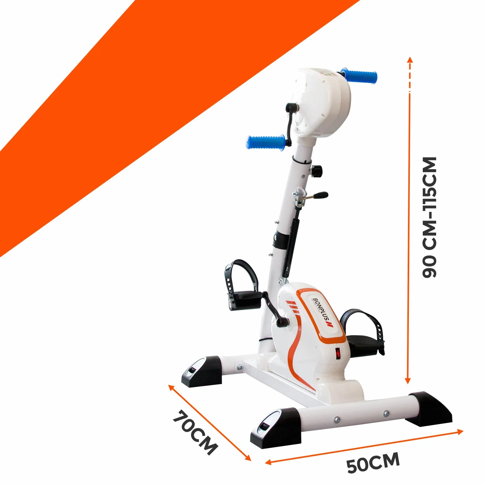 Pedaleador de Brazos y Piernas Eléctrico, Mini Bike Dual, 12 Niveles de Velocidad, 12 Programas, Pedales Bidireccionales, Pedaleador Eléctrico, Gimnasia Pasiva, Pedales Estáticos
