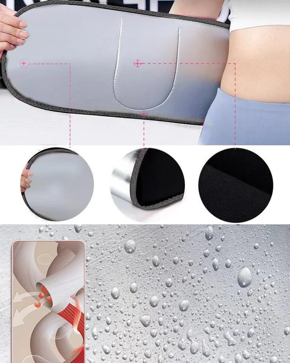 Faja Reductora Mujer y Hombre,Cintura Entrenador,Faja para Gimnasio de Neopreno,Cinturón Lumbar Abdominal de Ayuda para Sudar y Hacer Deporte