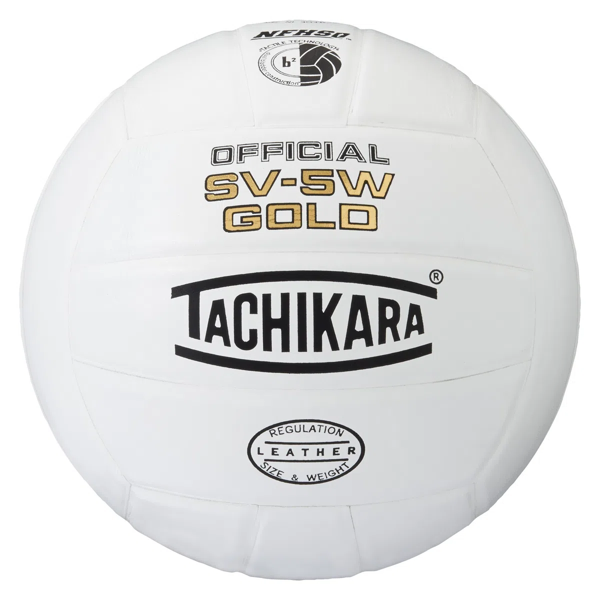 Tachikara SV5W Gold Competition - Balón de Voleibol de Cuero Premium