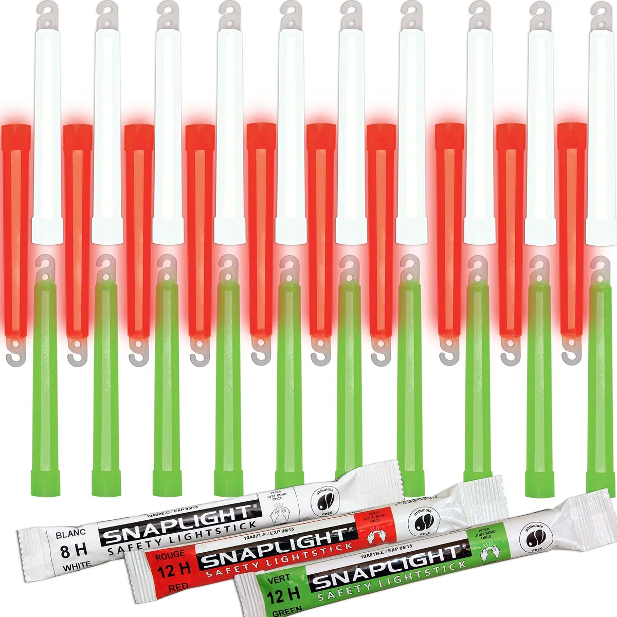 Cyalume Technologies | 30er | Barra luminosa, Luz de emergencia | 10x blanco, 10x rojo, 10x verde