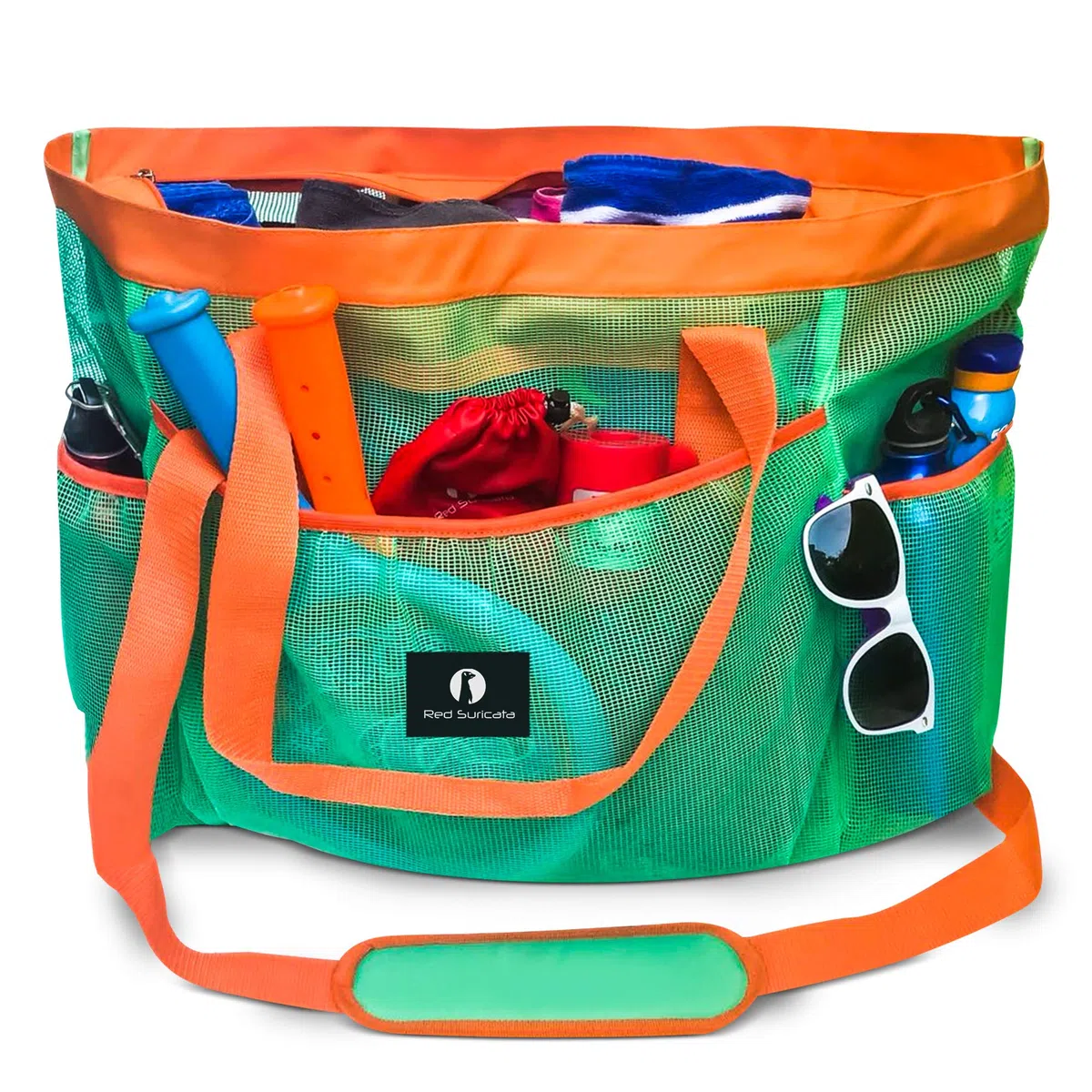 Red Suricata Ra-rso-lamebeba1 - bolsa de playa de malla Unisex adulto