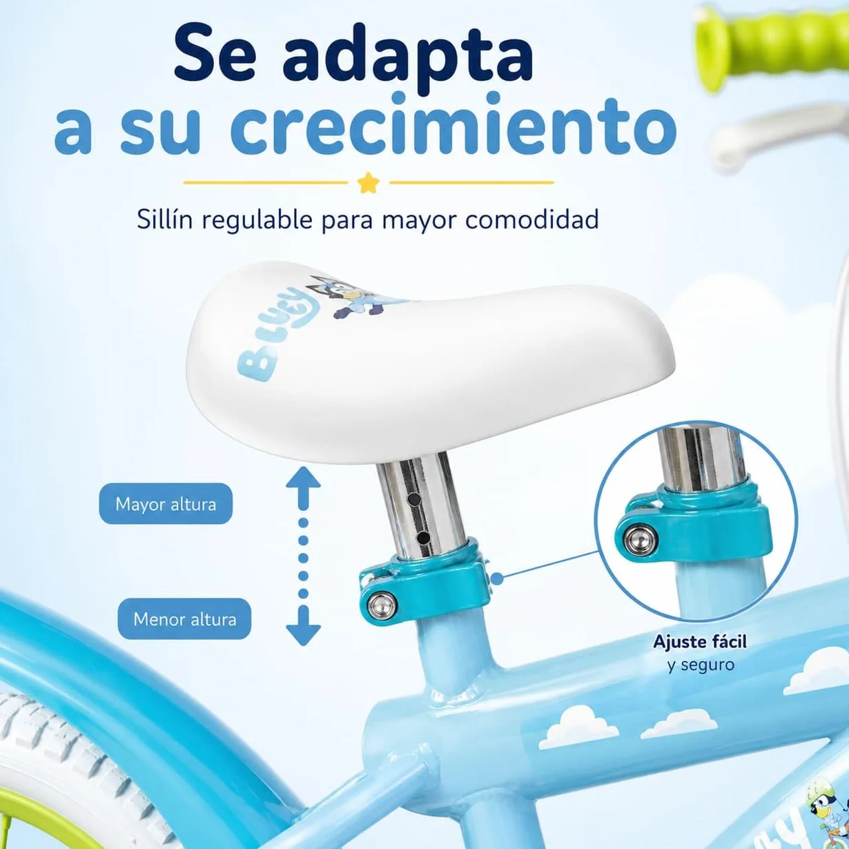 TOIMSA Bicicleta Bluey 14" (4/6 años)