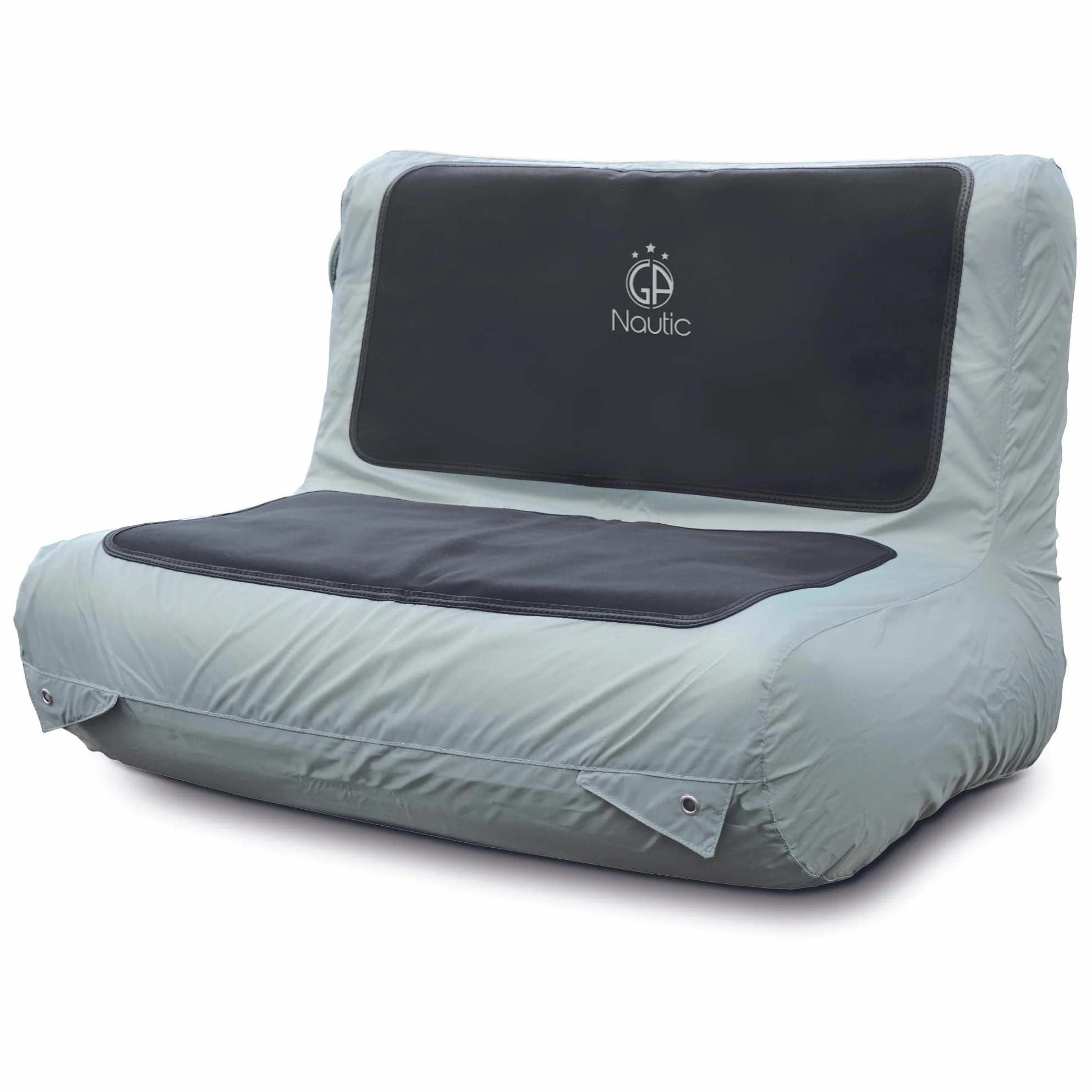 Marineo Asiento inflable para bote inflable, color gris (Deluxe – 94 cm de ancho)