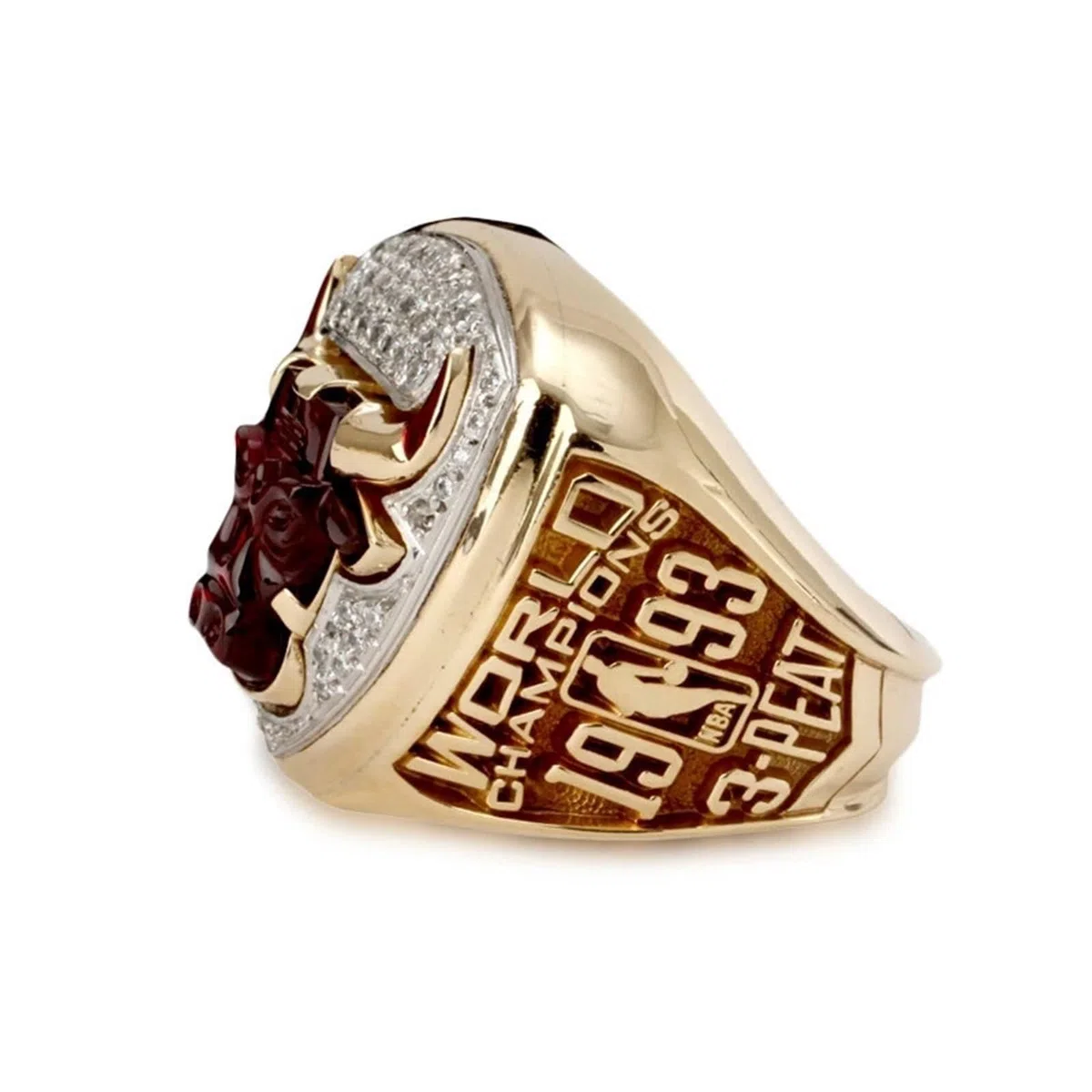 Jordan Championship Ring - Edición de coleccionista Regalo de recuerdos de fanáticos de Chicago hecho a mano for hombres y niños(8#)