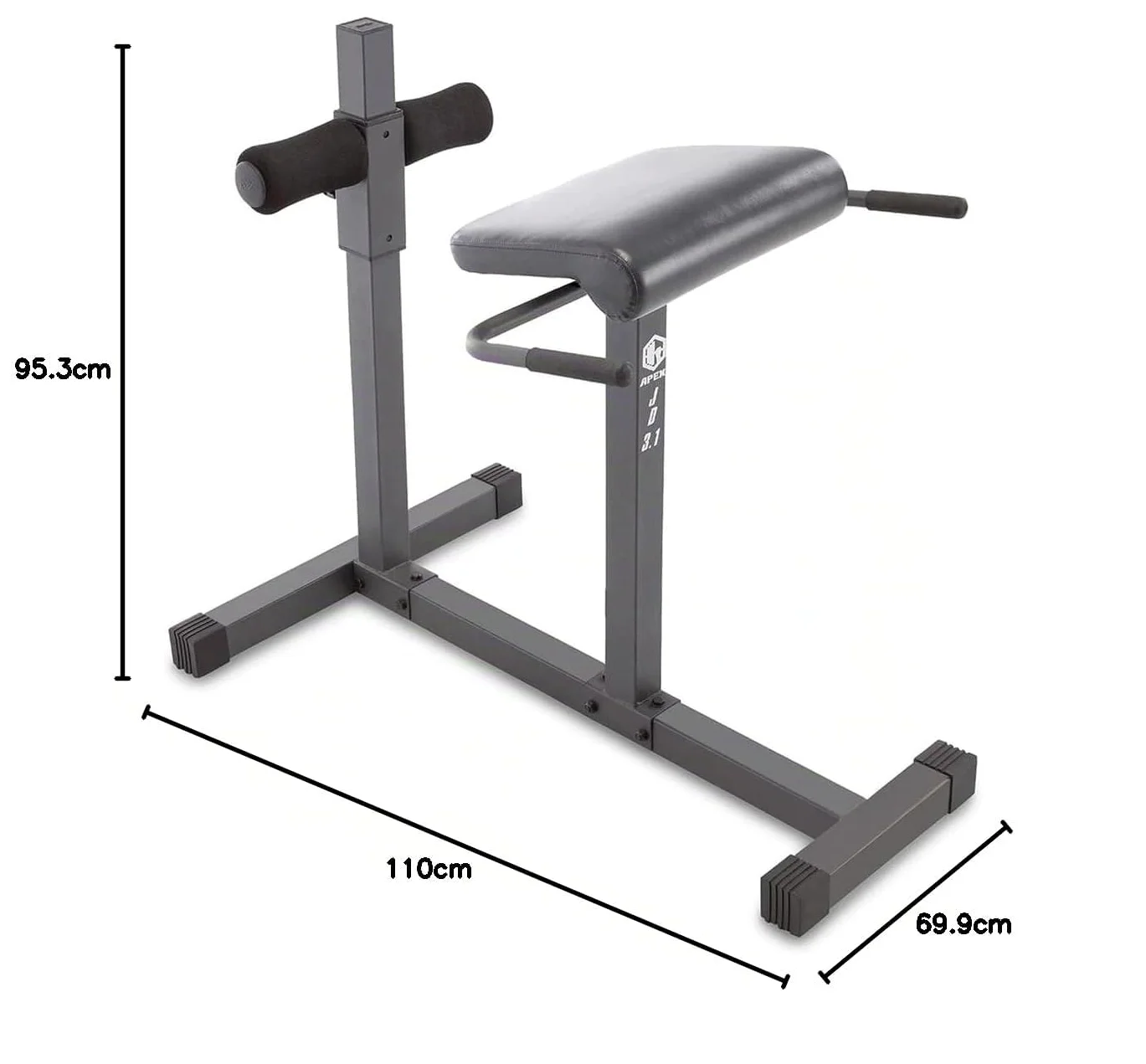 Marcy JD3.1 - Banco de hiperextensión - Silla romana ajustable