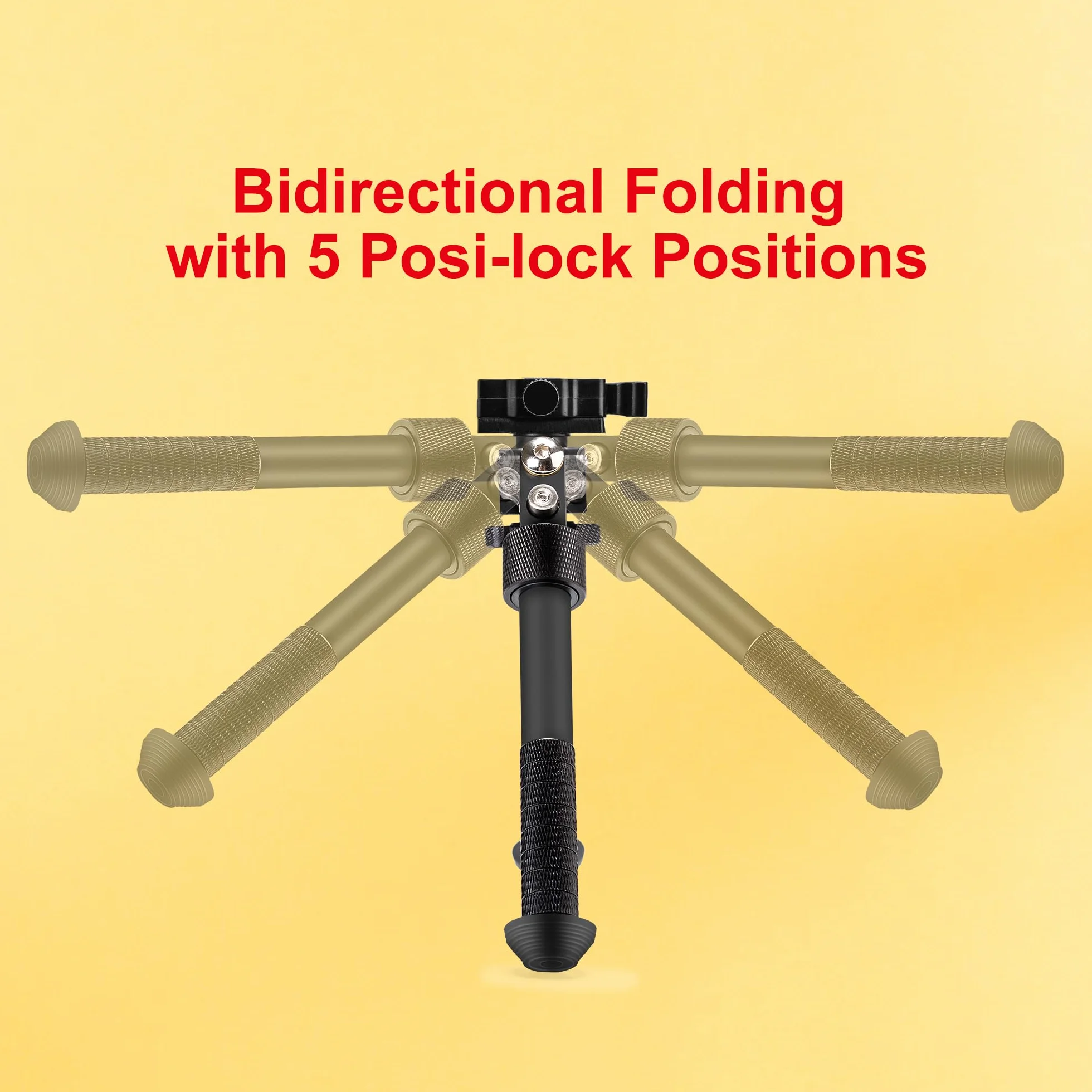 Zeadio Bípode pivotante inclinable para Picatinny Weaver