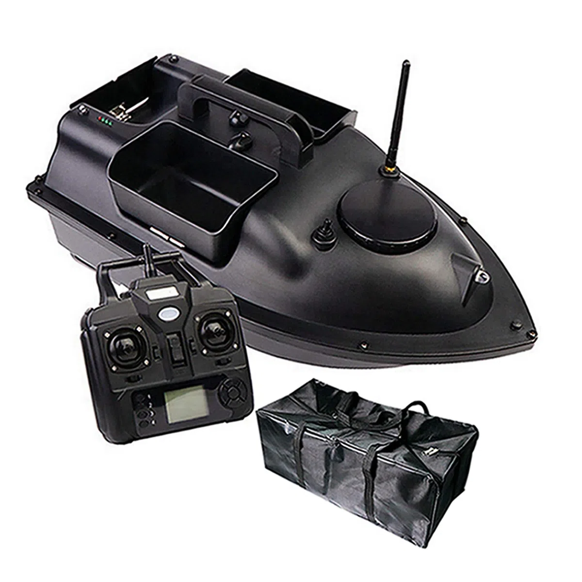 DINGYU RC Pesca Bait Boat GPS Posicionamiento Automático Devolución Dual-Motor Control Remoto De 500 Metros Pesca Barco De Control Remoto,12000Mah