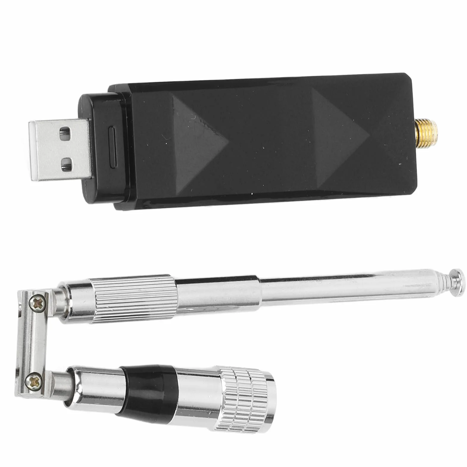 Receptor USB AIS USB con Canal Doble Portátil con Antena de Acero Inoxidable de Acero Inoxidable Plegable para Uso Marino en Barco