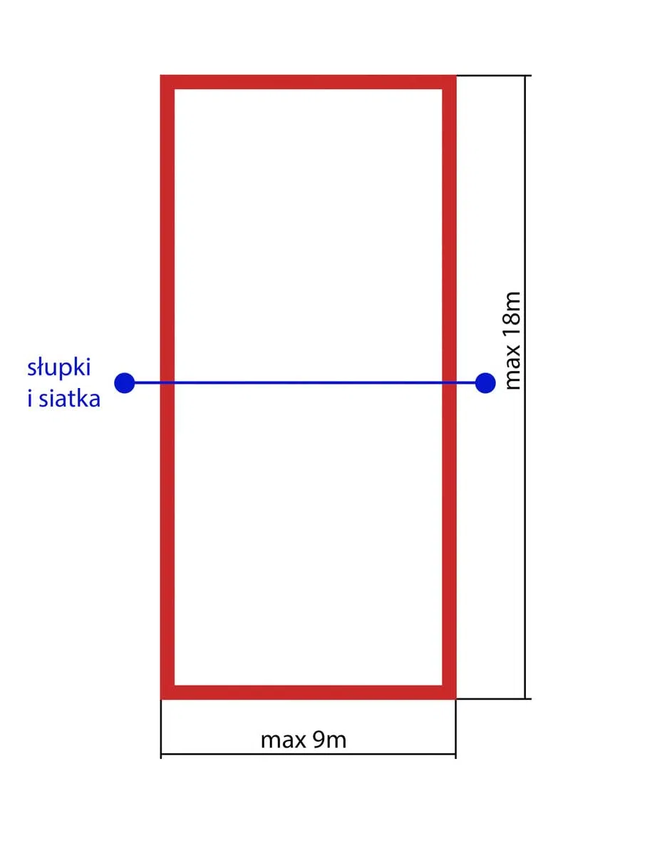 Líneas para Voleibol de Playa Marcador de Campo de Juego Courtline Ajustable 16 m x 8 m 18 m x 9 m líneas para Voleibol de Playa Ancho 5 cm vóley Playa Marca Rojo Azul césped Arena