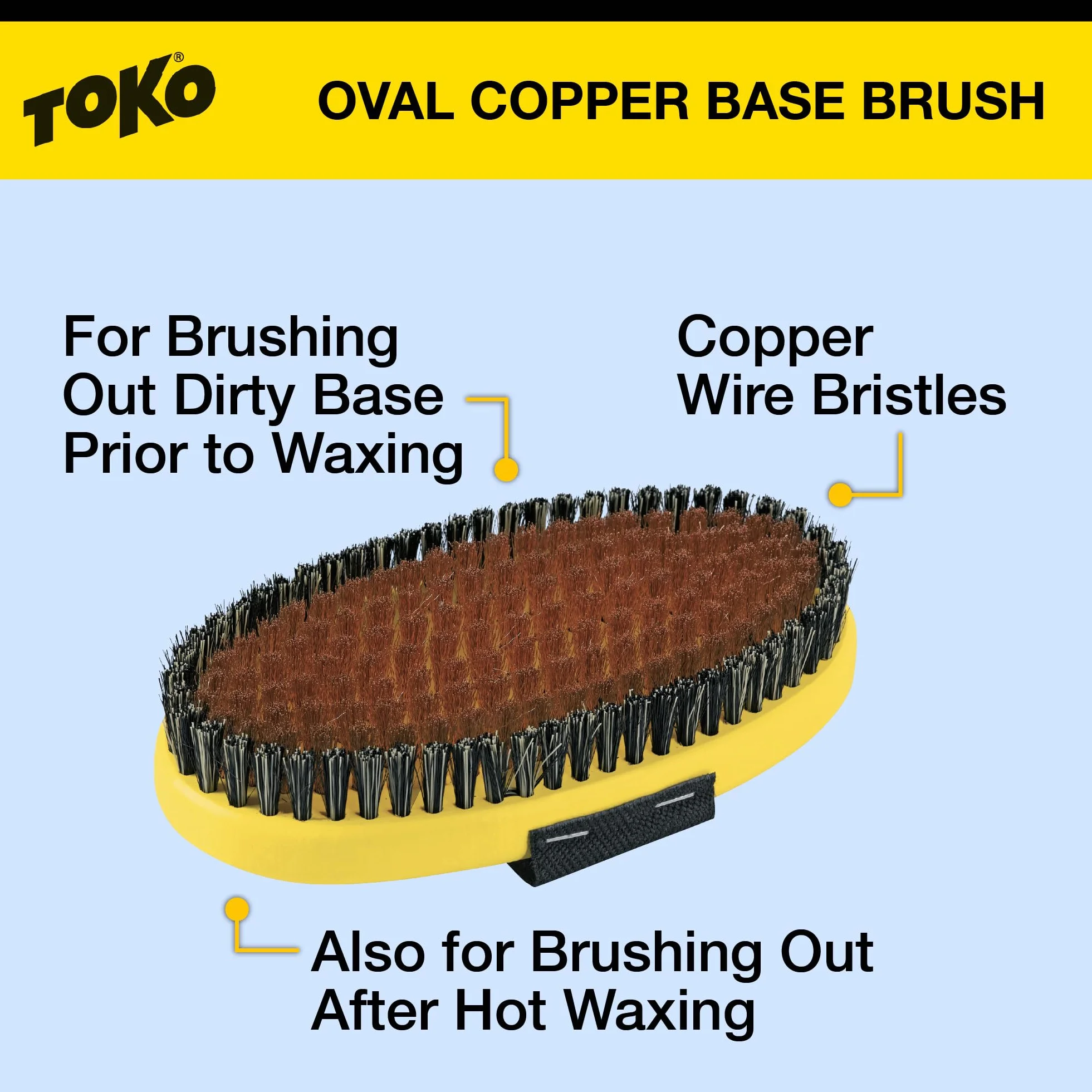 Toko - Base Brush Oval Copper with Strap, Color 0