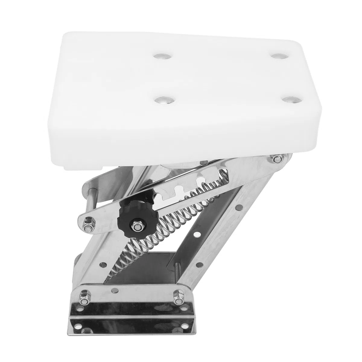 Soporte de Motor Fueraborda de Acero Inoxidable Duradero para Motores de 2 Tiempos, Soporte de Carga de 110 Libras, Ajustable, Fácil Instalación con Resistencia a la Oxidación,