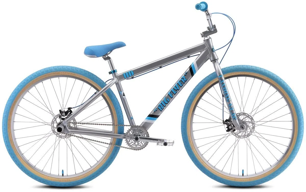 SE Bikes Big Flyer HD 29R BMX Bike (43 cm, Alta Def Plata)